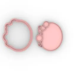 COOKIE CUTTERS WITH STAMP - TO ADD PHRASES - COOKIE CUTTER -