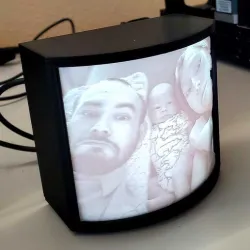 Curved Lithophane Light Box - 100mm Lithophanes