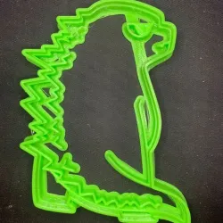 Cute Godzilla cookie cutter