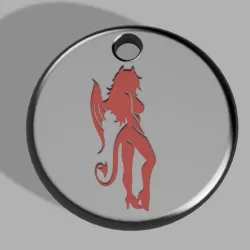 Devil key ring