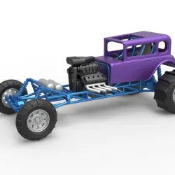 Diecast Mud dragster Hot Rod Scale 1 to 25