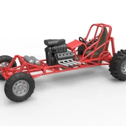Diecast Mud dragster Scale 1 to 25