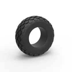 Diecast offroad tire 28 Scale 1 to 25