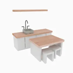 Dollhouse kitchen
