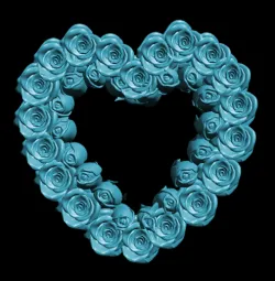 double wreath roses and rosebuds
