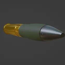 Empty 75mm shell