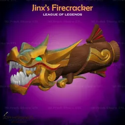Fishbones Jinx Firecracker Skin From League of Legends - Fan Art