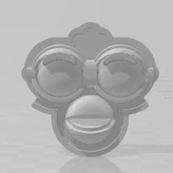 Flat Furby 1998 Combined Faceplate