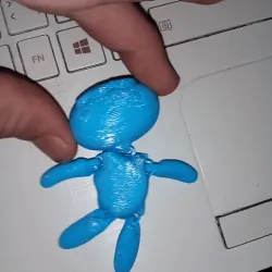 Flexi Articulated Scary Fairy Child 3D