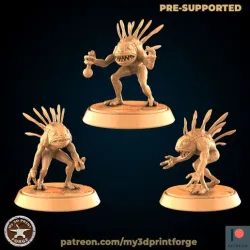 Froglike Creatures Murlocks (3 models)