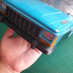 FRONT BUMPER FOR BODY CHEROKEE XJ 1/10 VERSION 2