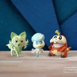 Gen 9 starter set, Pose 1