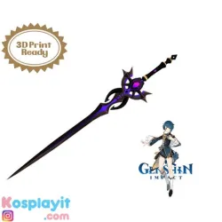 Genshin Impact - Festering Desire - Digital 3D Model Files - Divided for Facilitated 3D Printing - Xingqiu Cosplay