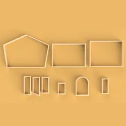 gingerbread house cookie cutters / gingerbread house cookie cutters