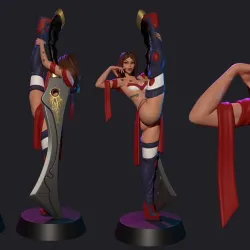 Glamorous Mech Pilot Brandi - Sword Dance SFW