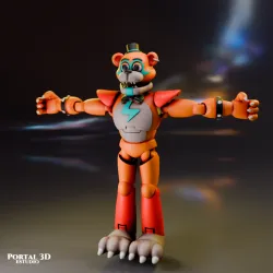 Glamrock Freddy / PRINT-IN-PLACE WITHOUT SUPPORT