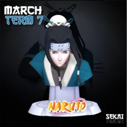 Haku Bust - Sekai 3D Models - Tested and Ready for 3D printing
