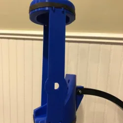 Handy hands free mount for GoPro curved extension arm (attached to chest mount)