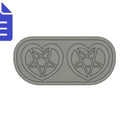 Heart Pentagram Silicone Mold Tray