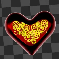 heart with gears