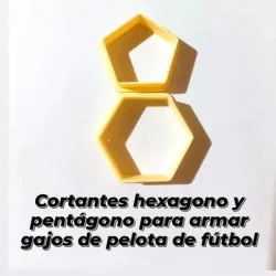 hexagon and pentagon to build a soccer deco-hexagono y pentagono para armar deco de futbol