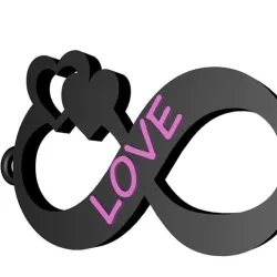 Infinity Love Keychain