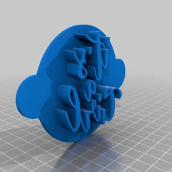 It's a Girl Stamp - Cookie Stamp