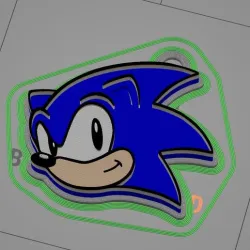 Keychain - Sonic