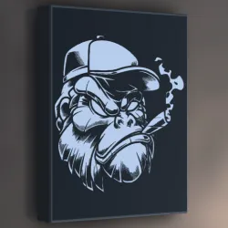 Lamp "Smoking street monkey