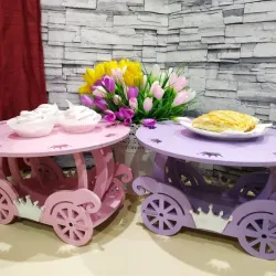Laser Cut Carriage Cake Stand