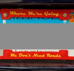 License Plate Frame - Back to the Future