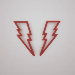 "Lightning " polymer clay cutter