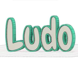 LUMINOUS NAME LAMP LUDO