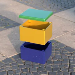Magnetic box 50x60x40mm