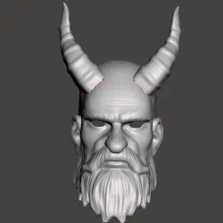 Male Krampus Mask