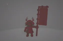 Mario Samurai with Sashimono