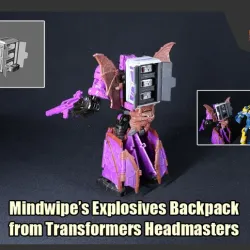 Mindwipe's Explosives Backpack from Transformers Headmasters