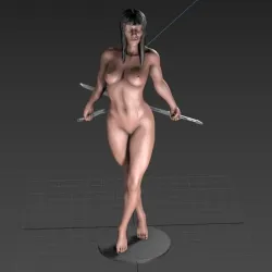 naked woman ninja