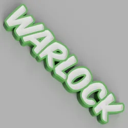 NAMELED WARLOCK - LED LAMP WITH NAME