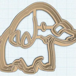 Phanpy Cookie Cutter