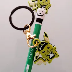 Pikachu Keychain and pencil cap