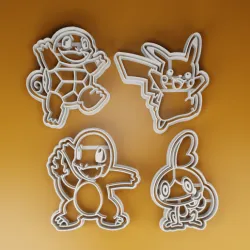 Pokemon cookie cutters