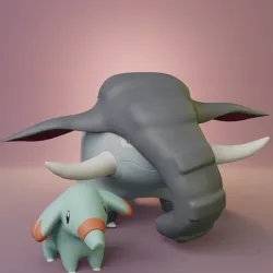 Pokemon - Phanpy and Donphan