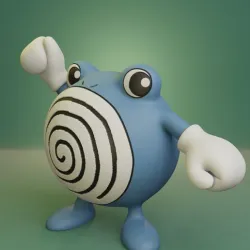 Pokemon - Poliwhirl with 2 poses