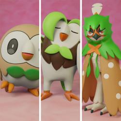 Rowelett Evolution rowlet evolution line 3D Models | Page 1 | STLFinder