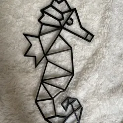 Polyart seahorse