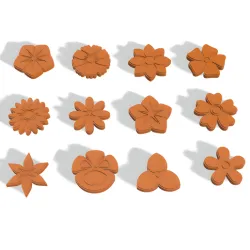 POLYMER CLAY CUTTERS FLOWERS X12 DESIGNS