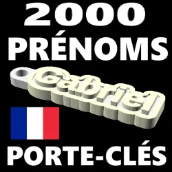 PORTE-CLÉS PERSONNALISÉS POUR LE TOP 2000 DES PRÉNOMS