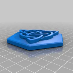 Remix of Twist Lock Trick Box Topper - Celtic Knot (With alternate hex inset