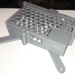 Remixed "Futuristic Box for Raspberry Pi B" (VESA 100x100mm)